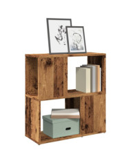 Bibliothèque vieux bois 60x24x63 cm bois d'ingénierie | Mobilier & Déco