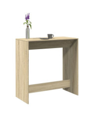 Table de bar chêne sonoma 102x50x103,5 cm bois d'ingénierie | Mobilier & Déco