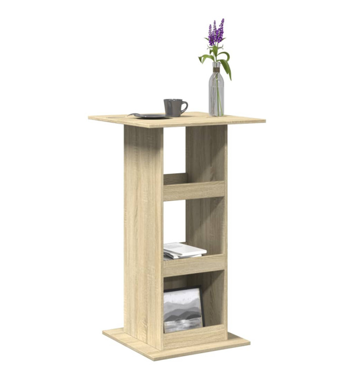 Table de bar avec rangement chêne sonoma bois d'ingénierie | Mobilier & Déco