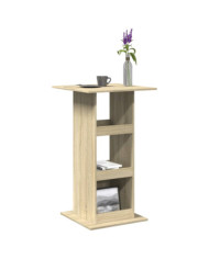 Table de bar avec rangement chêne sonoma bois d'ingénierie | Mobilier & Déco