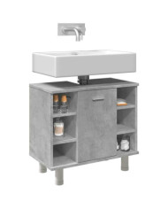 Armoire de salle de bain Gris béton 60x32x53,5 cm Aggloméré | Mobilier & Déco