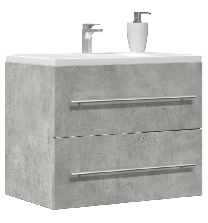 Armoire d'évier Gris béton 60x38,5x48 cm Aggloméré | Mobilier & Déco