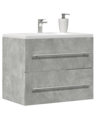 Armoire d'évier Gris béton 60x38,5x48 cm Aggloméré | Mobilier & Déco