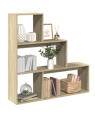 Étagère séparatrice de pièce 3 niveaux chêne sonoma | Mobilier & Déco
