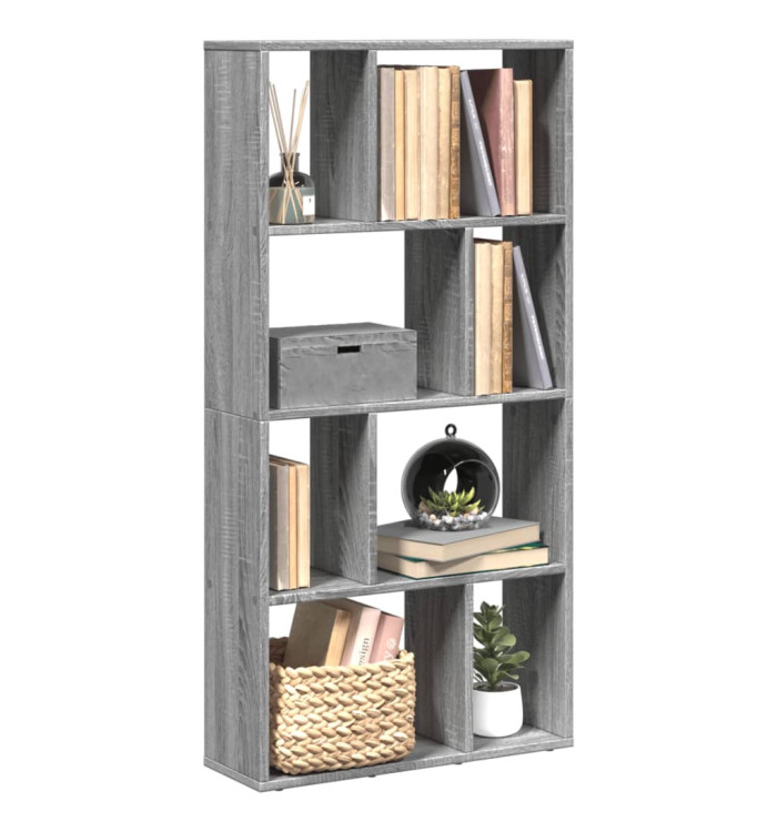 Bibliothèque sonoma gris 60x20x120 cm bois d'ingénierie | Mobilier & Déco