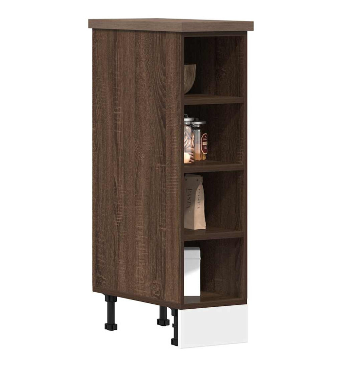 Armoire de plancher "Riga" chêne marron 20x44,5x81,5cm | Mobilier & Déco