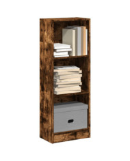 Bibliothèque chêne fumé 40x24x109 cm bois d'ingénierie | Mobilier & Déco