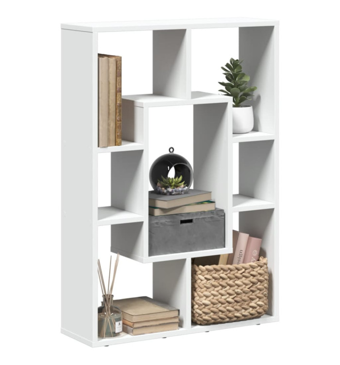 Bibliothèque blanc 63x20x90 cm bois d'ingénierie | Mobilier & Déco