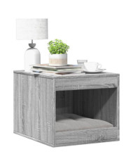 Meuble de bac à litière pour chat sonoma gris bois d'ingénierie | Mobilier & Déco