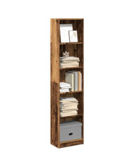 Bibliothèque vieux bois 40x24x176 cm bois d'ingénierie | Mobilier & Déco
