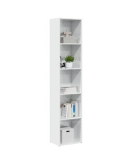 Bibliothèque blanc brillant 40x30x189 cm bois d'ingénierie | Mobilier & Déco