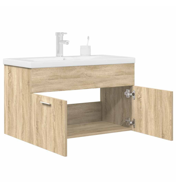 Armoire lavabo de salle de bain et vasque et robinet intégrés | Mobilier & Déco
