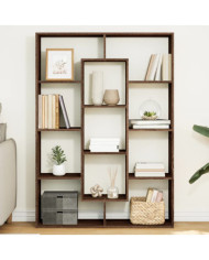 Bibliothèque chêne marron 102x29x143 cm bois d'ingénierie | Mobilier & Déco