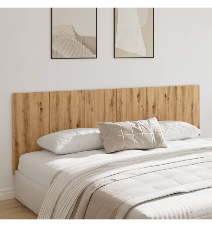Tête de lit murale chêne artisanal bois d'ingénierie | Mobilier & Déco