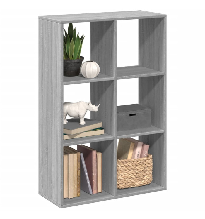 Étagère séparatrice de pièce sonoma gris 69,5x29x103,5 cm | Mobilier & Déco
