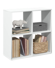 Étagère séparatrice de pièce blanc 69,5x29x69,5 cm | Mobilier & Déco