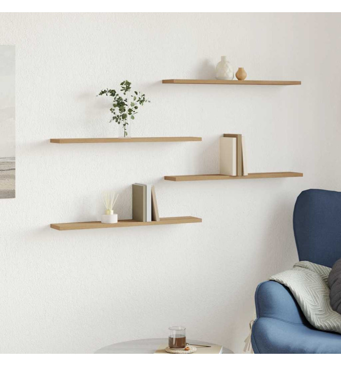 Étagères murales 4 pcs chêne artisanal 60x20x1,5 cm | Mobilier & Déco