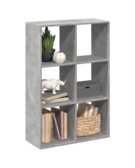 Étagère séparatrice de pièce gris béton 69,5x29x103,5 cm | Mobilier & Déco