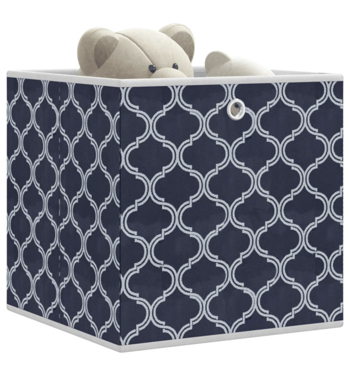 Boîtes de rangement pliables 10 pcs 32x32x32 cm tissu intissé | Mobilier & Déco