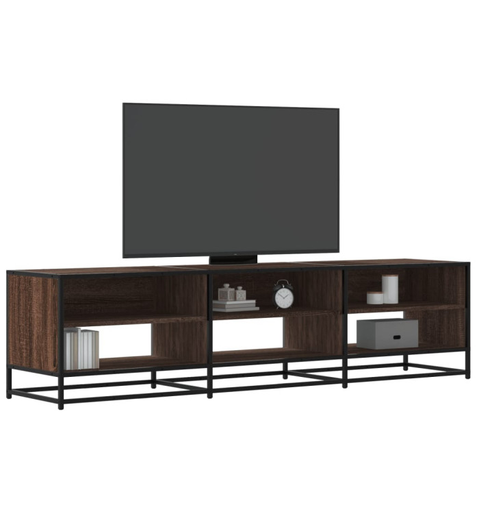 Meuble TV chêne marron 180x40x46 cm bois d'ingénierie | Mobilier & Déco