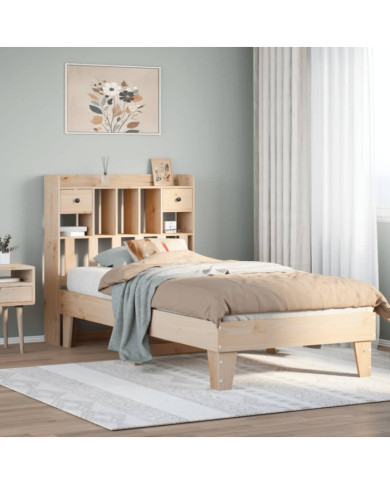 Cadre de lit sans matelas 90x190 cm bois de pin massif | Mobilier & Déco