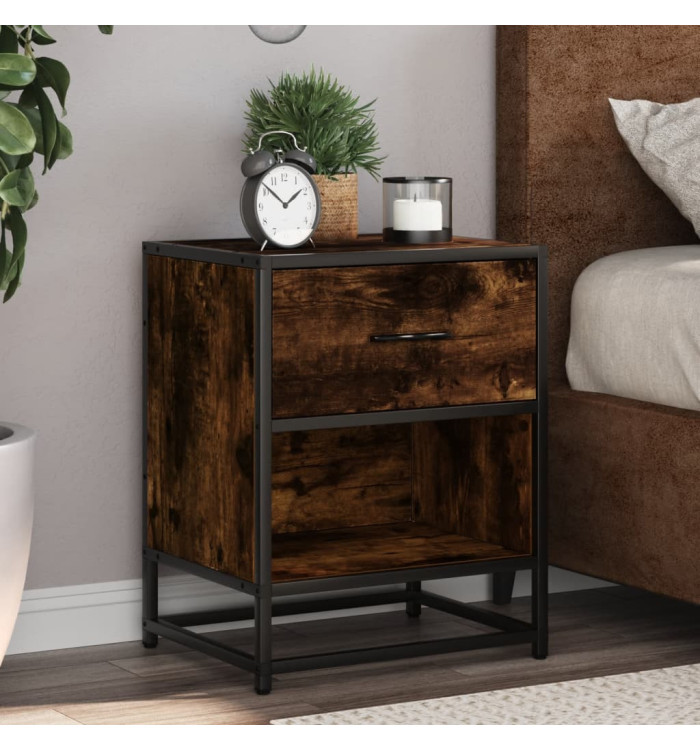 Tables de chevet 2 pcs chêne fumé 40x31x50 cm bois ingénierie | Mobilier & Déco