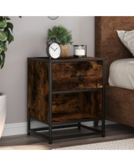 Tables de chevet 2 pcs chêne fumé 40x31x50 cm bois ingénierie | Mobilier & Déco