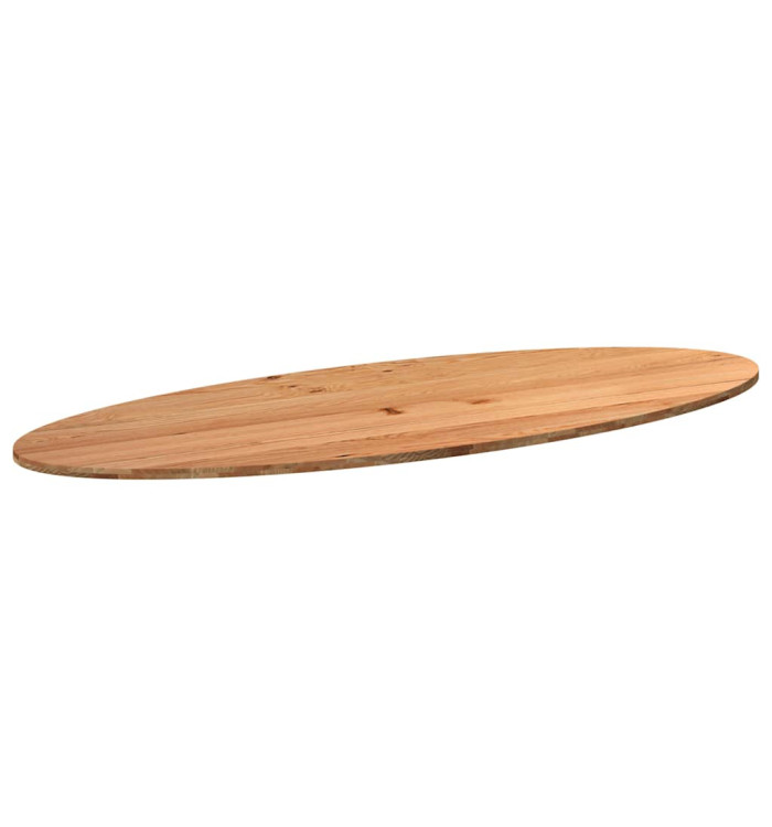 Dessus de table 320x120x4 cm bois de chêne massif ovale | Mobilier & Déco
