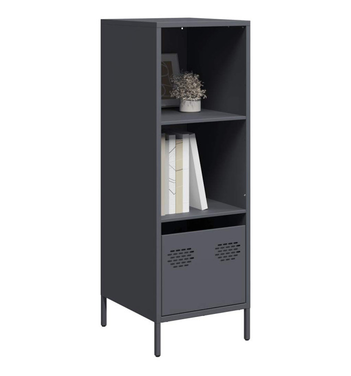 Buffet haut anthracite 35x39x103,5 cm acier | Mobilier & Déco