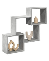 Armoire murale 78x18x71 cm gris béton bois d'ingénierie | Mobilier & Déco