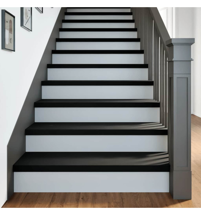 Marches d'escalier 20 pcs marron foncé 90x30x2 cm chêne massif | Mobilier & Déco