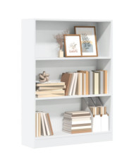 Bibliothèque blanc 80x24x109 cm bois d'ingénierie | Mobilier & Déco