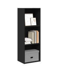 Bibliothèque noir 40x30x114 cm bois d'ingénierie | Mobilier & Déco