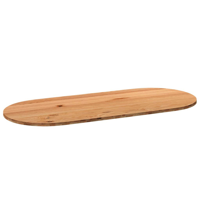 Dessus de table 280x120x4 cm bois de chêne massif ovale | Mobilier & Déco
