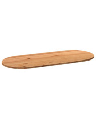 Dessus de table 280x120x4 cm bois de chêne massif ovale | Mobilier & Déco