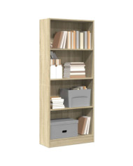 Bibliothèque chêne sonoma 60x24x143 cm bois d'ingénierie | Mobilier & Déco