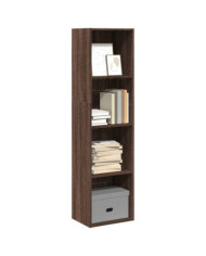 Bibliothèque chêne marron 40x30x152 cm bois d'ingénierie | Mobilier & Déco