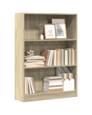 Bibliothèque chêne sonoma 80x24x109 cm bois d'ingénierie | Mobilier & Déco