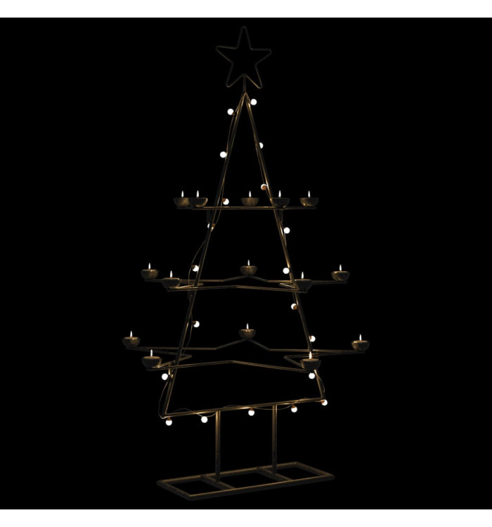 Arbre de Noël en métal pour décoration noir 105 cm | Mobilier & Déco