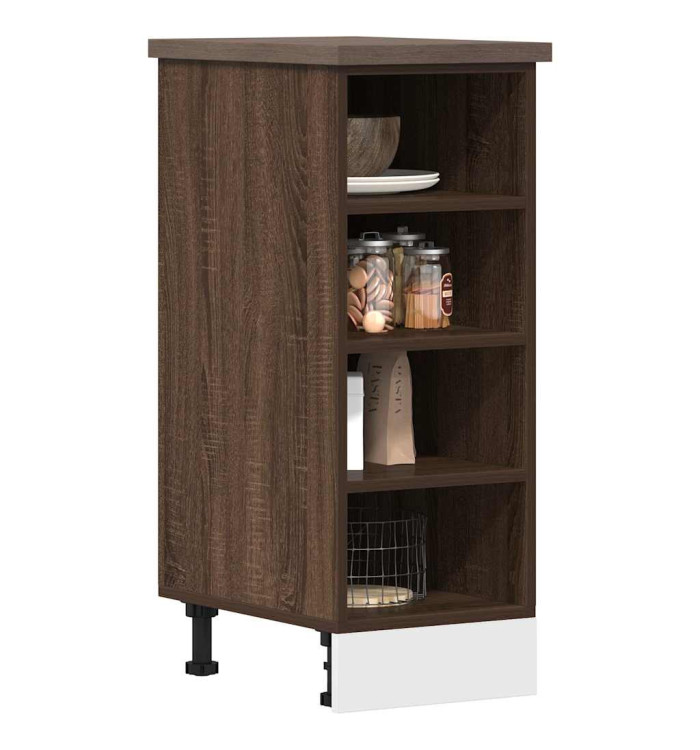 Armoire de plancher "Riga" chêne marron 30x44,5x81,5 cm | Mobilier & Déco