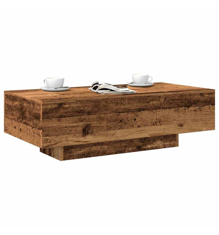 Table basse vieux bois 100x49,5x31 cm bois d'ingénierie | Mobilier & Déco