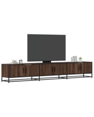 Meuble TV chêne marron 240x35x41 cm bois d'ingénierie | Mobilier & Déco