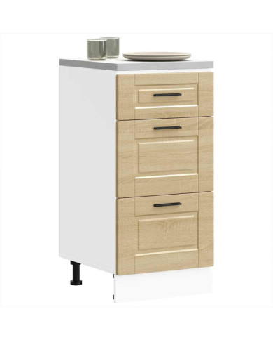 Armoire de cuisine Porto chêne sonoma bois d'ingénierie | Mobilier & Déco