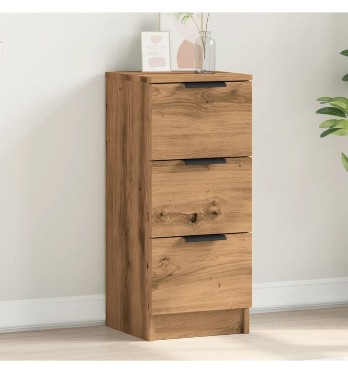 Buffet chêne artisanal 30x30x70 cm bois d'ingénierie | Mobilier & Déco
