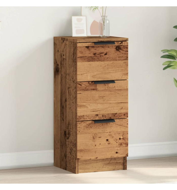 Buffet vieux bois 30x30x70 cm bois d'ingénierie | Mobilier & Déco