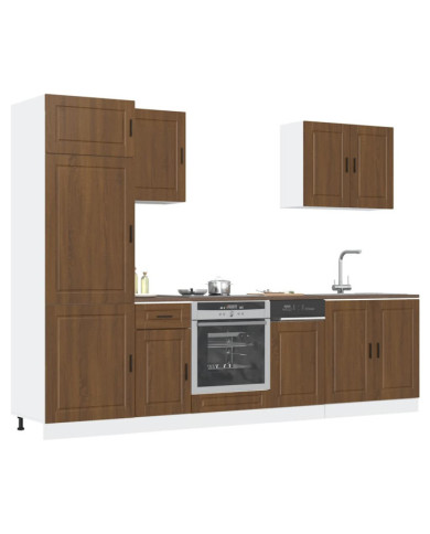 Ensemble d'armoires de cuisine 7 pcs Kalmar bois d'ingénierie | Mobilier & Déco