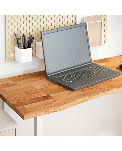Dessus de bureau marron clair bois chêne massif rectangulaire | Mobilier & Déco