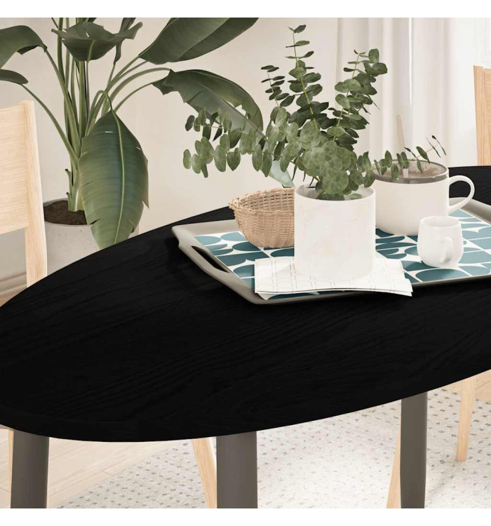 Dessus de table 120x60x2 cm bois de chêne massif ovale | Mobilier & Déco
