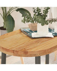 Dessus de table 100x50x4 cm bois de chêne massif ovale | Mobilier & Déco