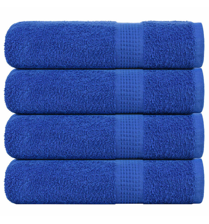 Serviettes de douche 4 pcs bleu 70x140 cm 360 g/m² 100% coton | Mobilier & Déco